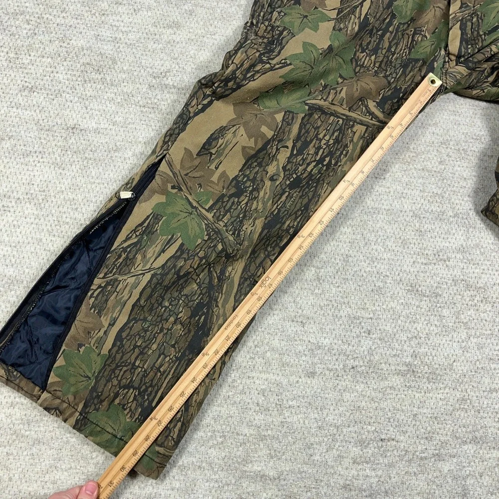 Vintage Realtree Trebark Camo Coveralls Bibs Men Large Hunting Outdoors USA‎ 90s